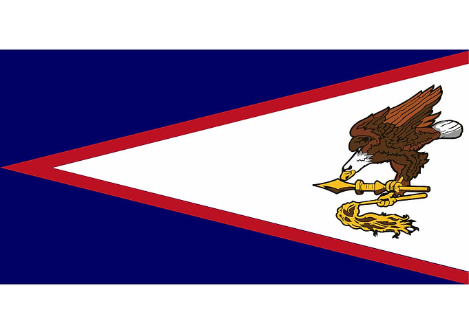 American Samoa Flag Detail