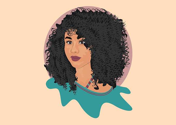african girl cartoon