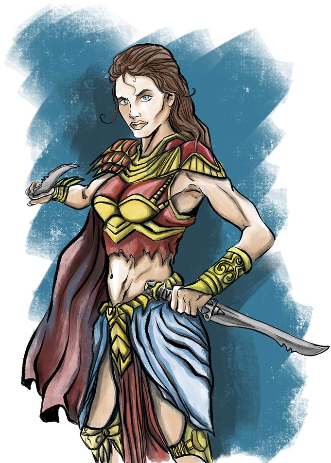Amazonian with blue