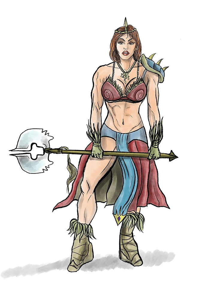 Barbarian with axe