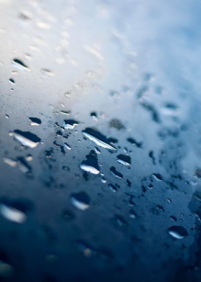 Colorful rain droplets art
