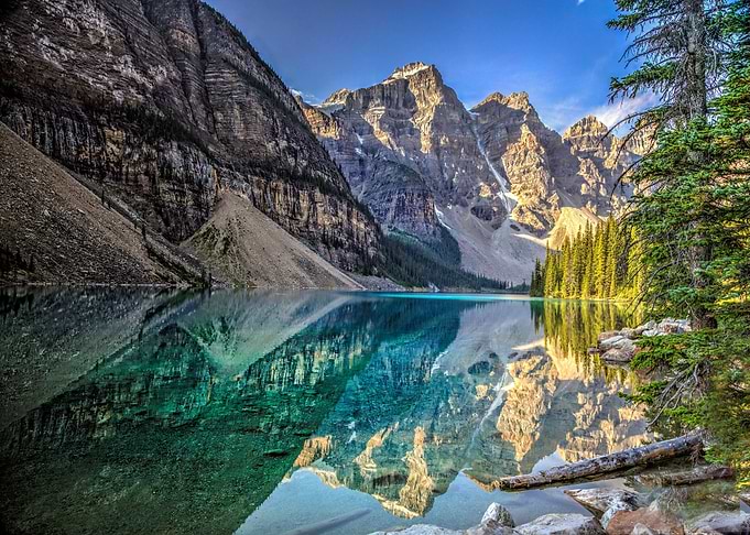 Lake Moraine in Canada