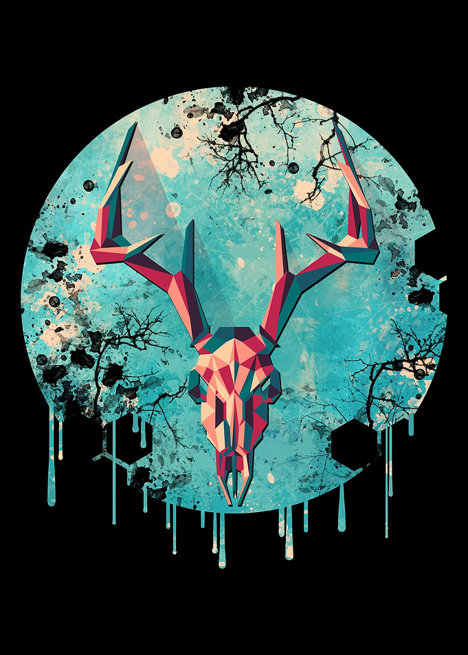deer skull
