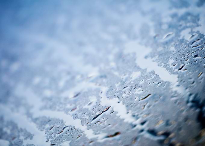 Colorful rain droplets art