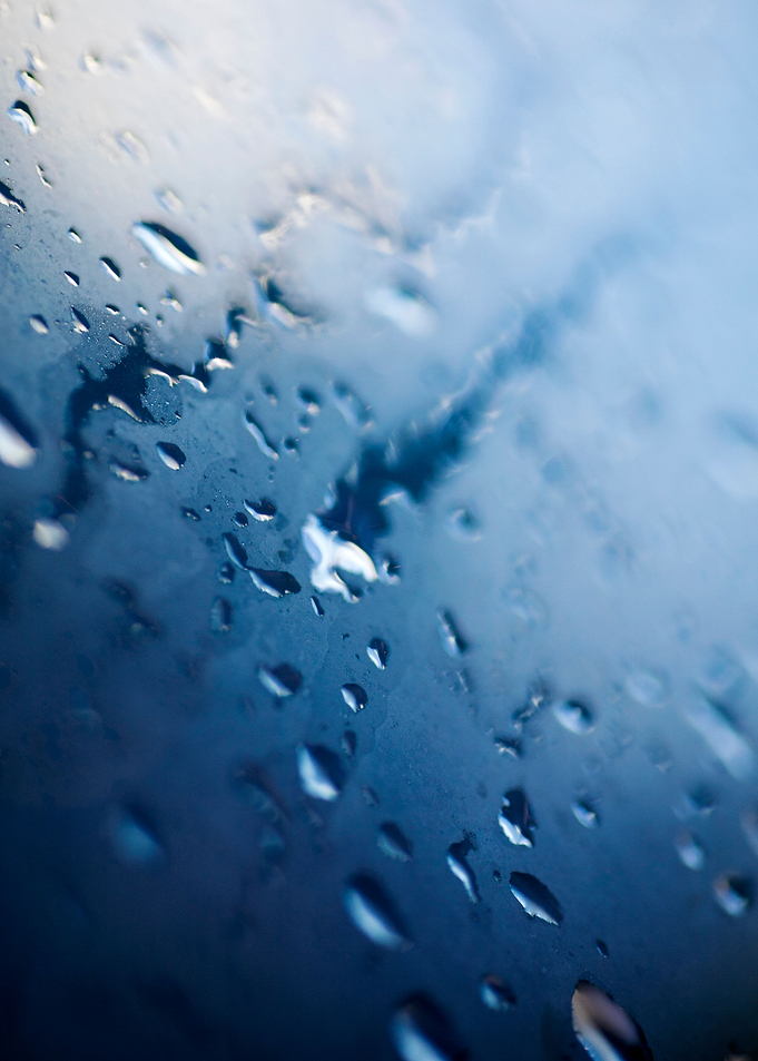 Colorful rain droplets art
