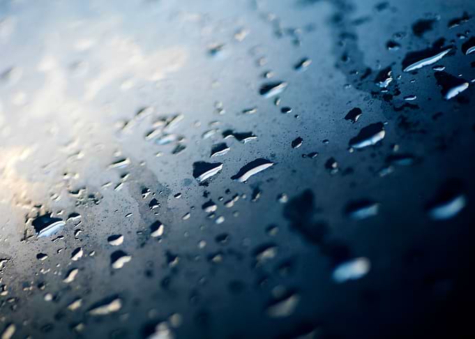 Colorful rain droplets art