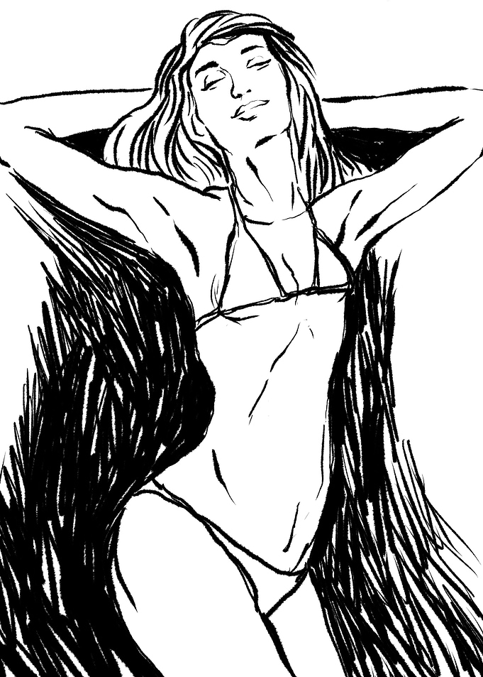 Posing woman