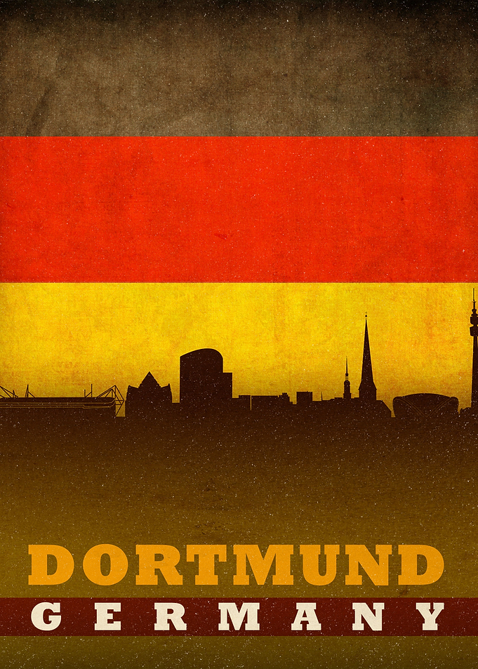 Dortmund Germany City Flag