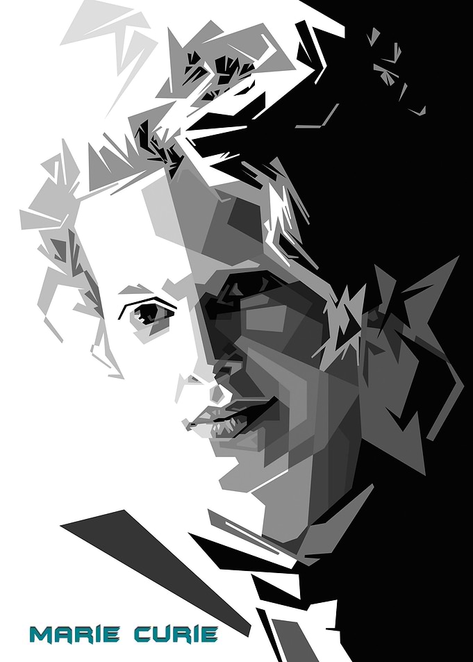 Marie Curie Monochrome