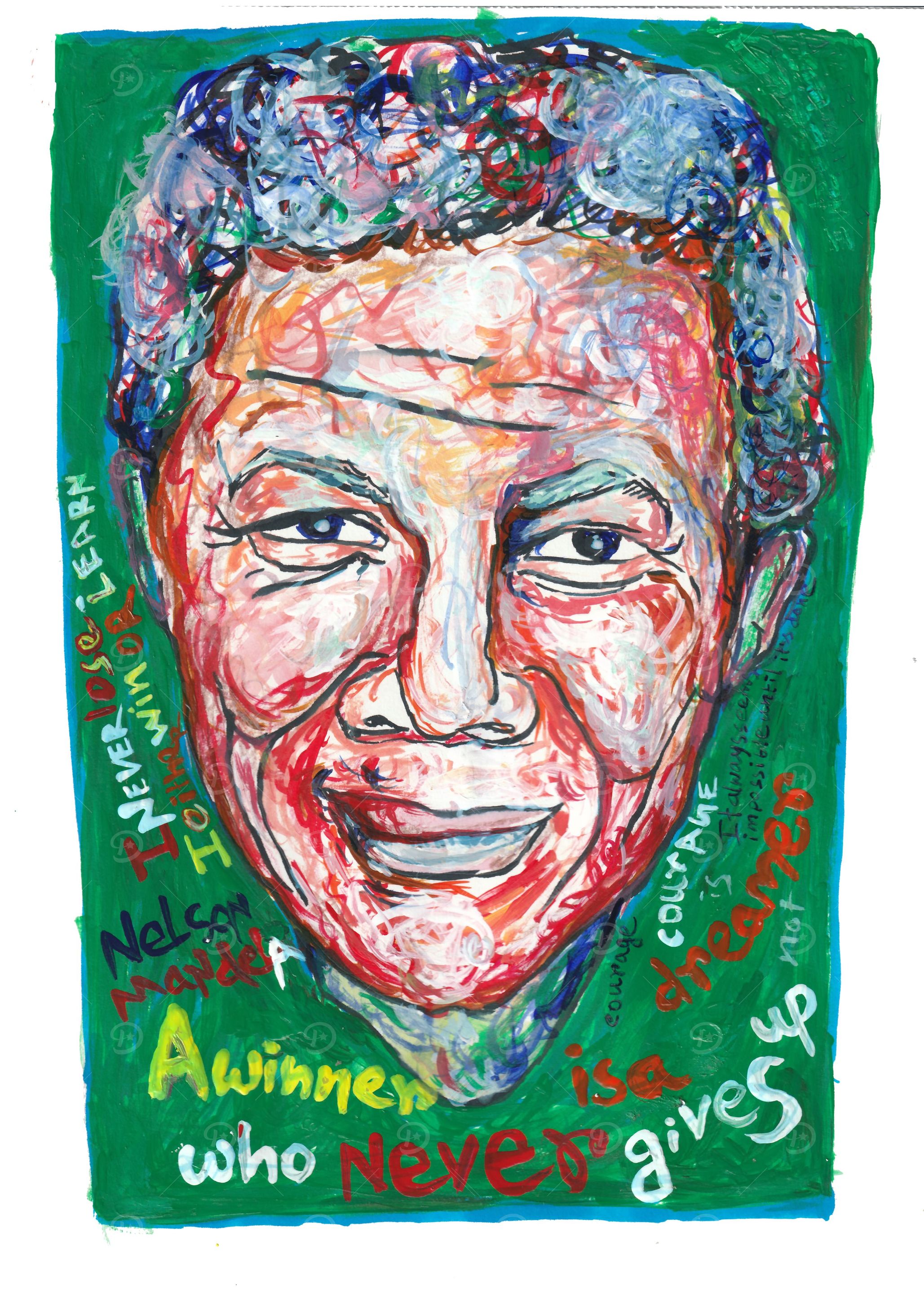 Nelson Mandela portrait