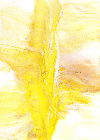 Yellow Abstract Art