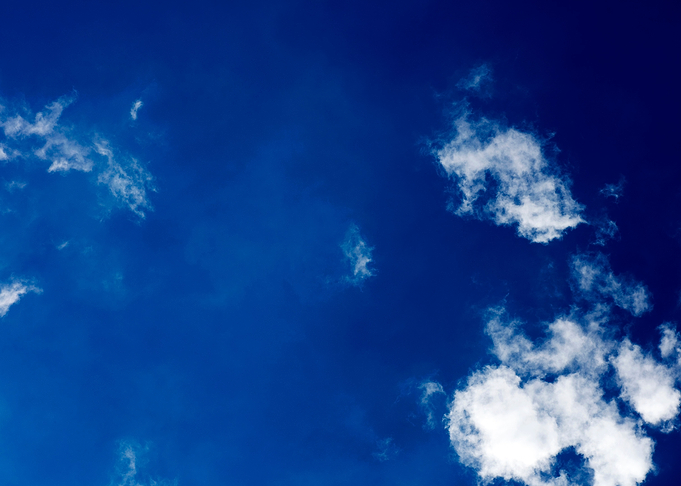 Summer blue skyscape print