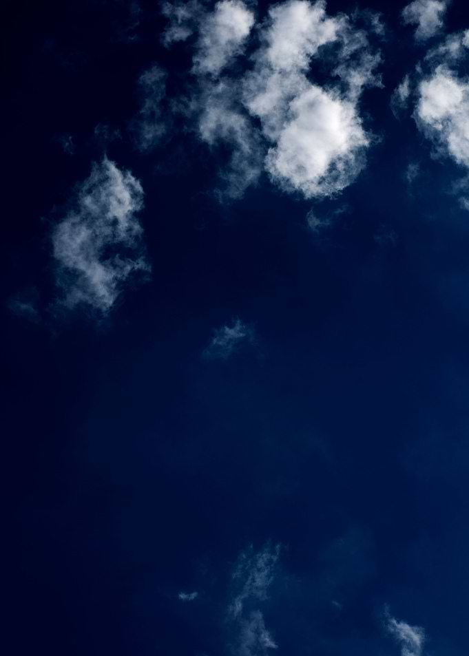 Summer blue skyscape print