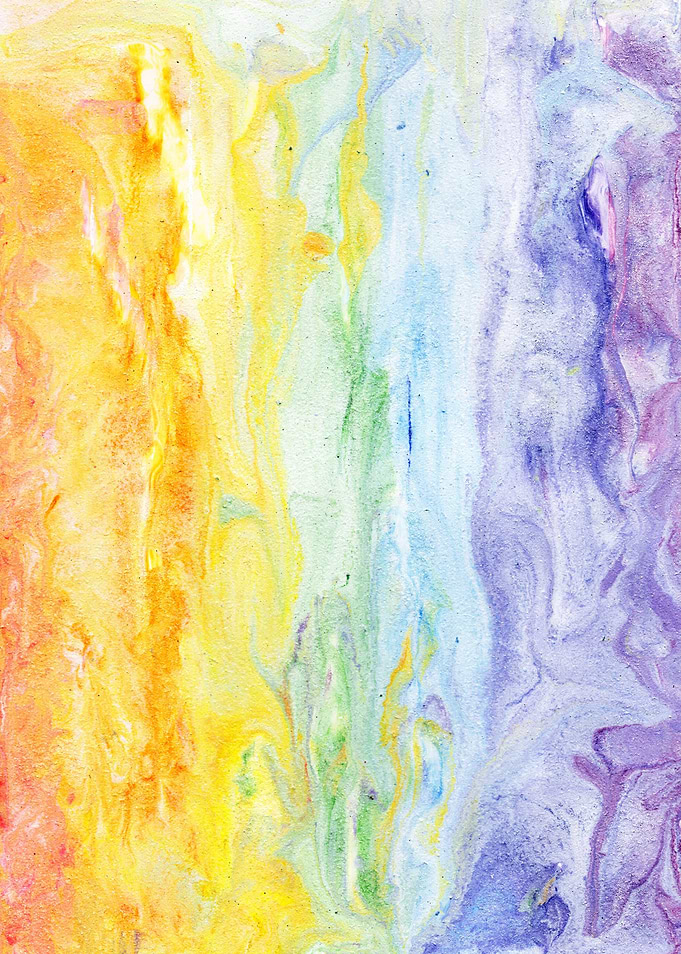 Rainbow Abstract Art