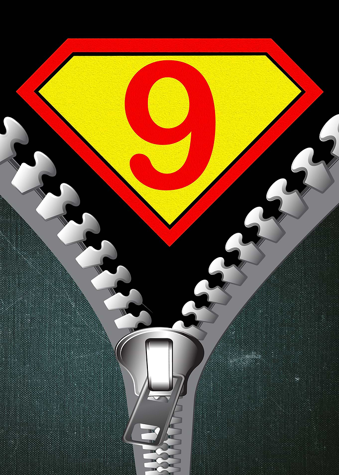 number 9 nine