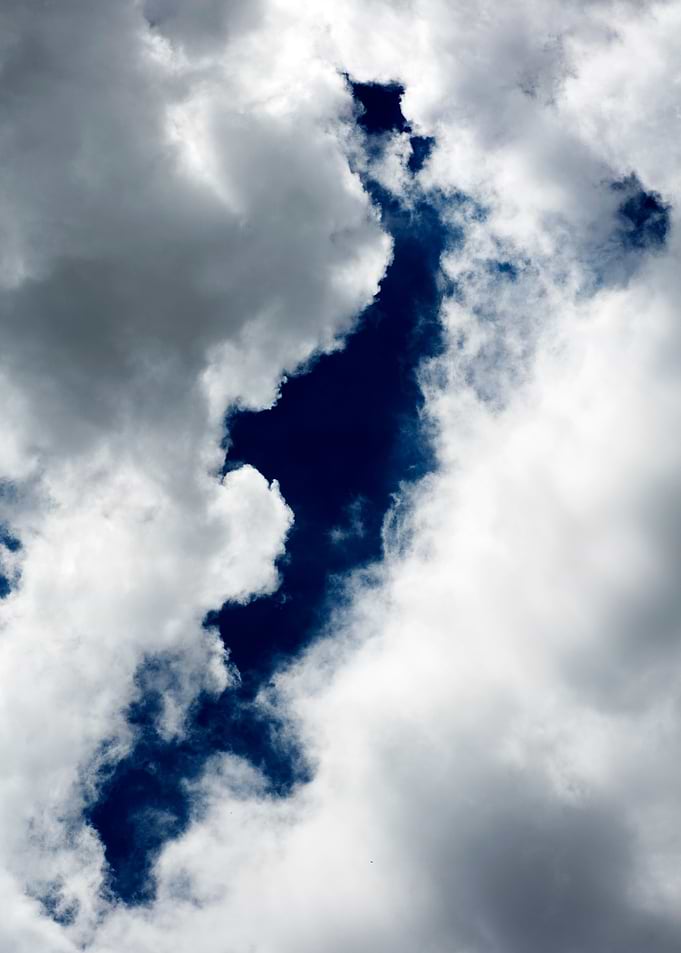 Summer blue skyscape print