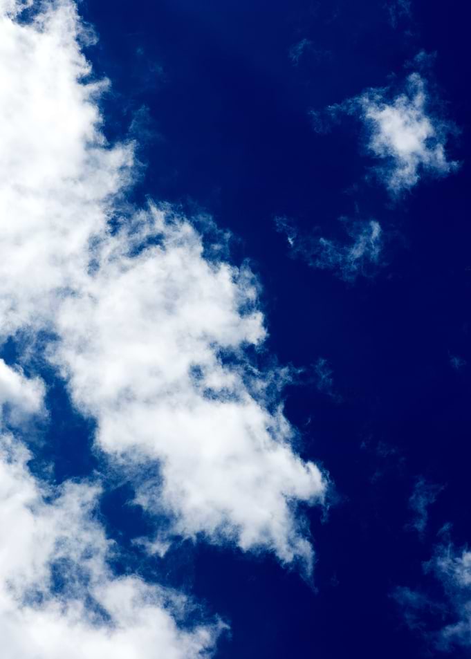 Summer blue skyscape print