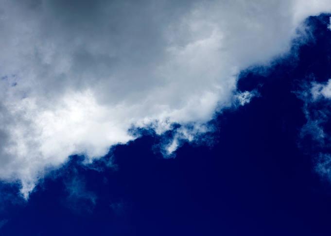 Summer blue skyscape print