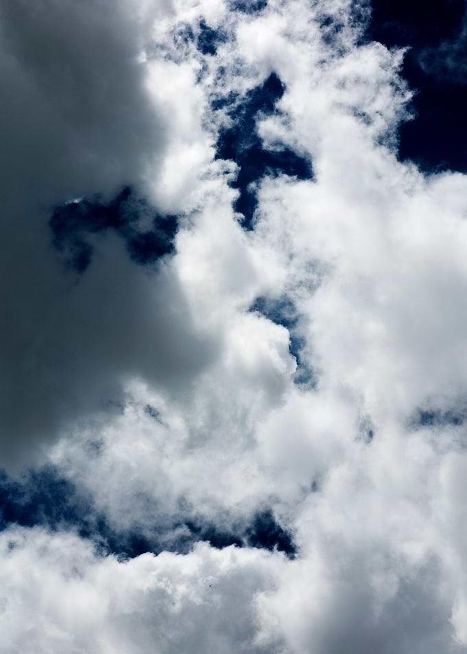 Summer blue skyscape print
