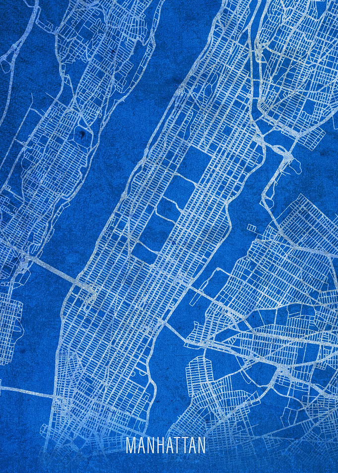 Manhattan City Street Map
