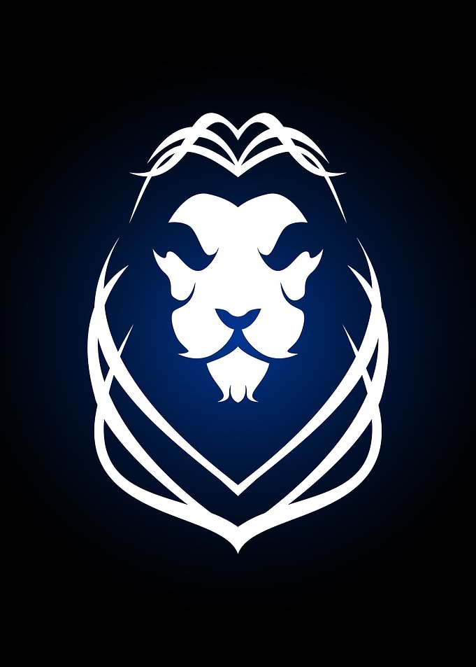 elegant lion head