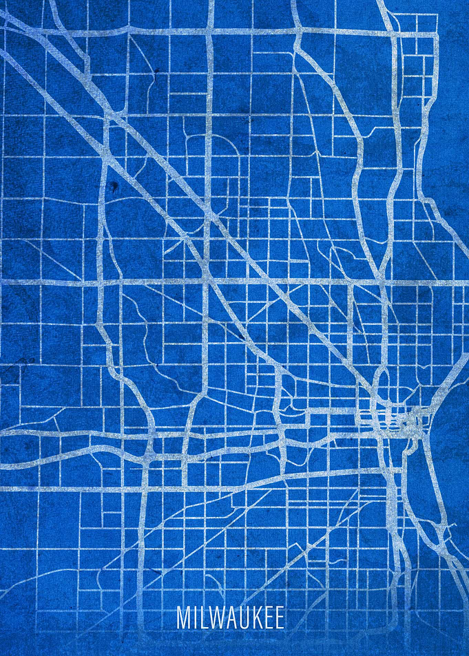 Milwaukee City Street Map