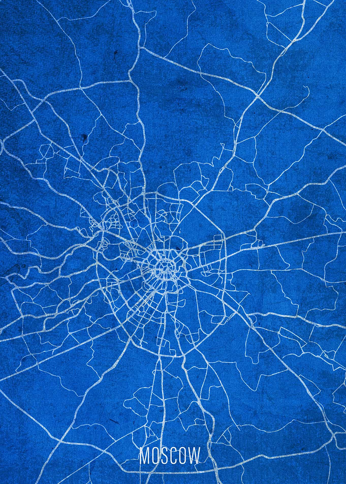 Moscow City Street Map