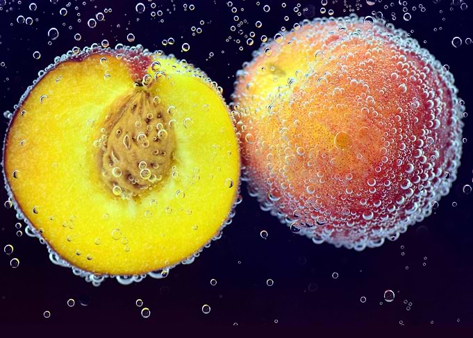 Submerged peaches