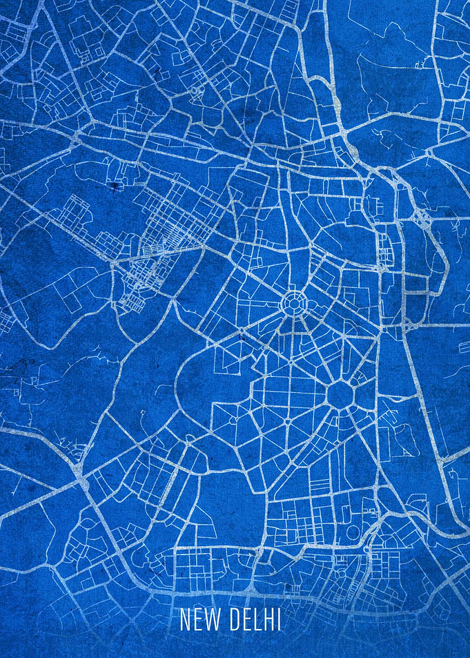 New Delhi Street Map