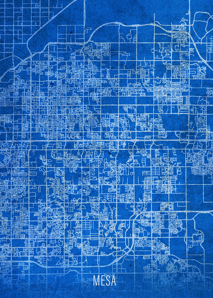 Mesa City Street Map