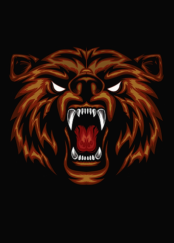 The Bear with angry face