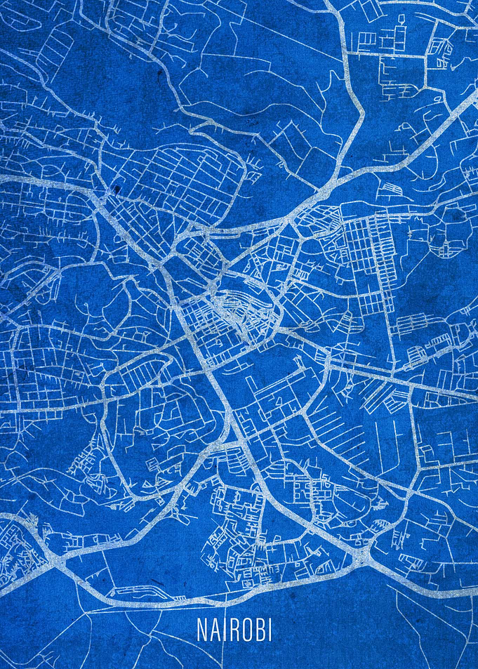 Nairobi City Street Map