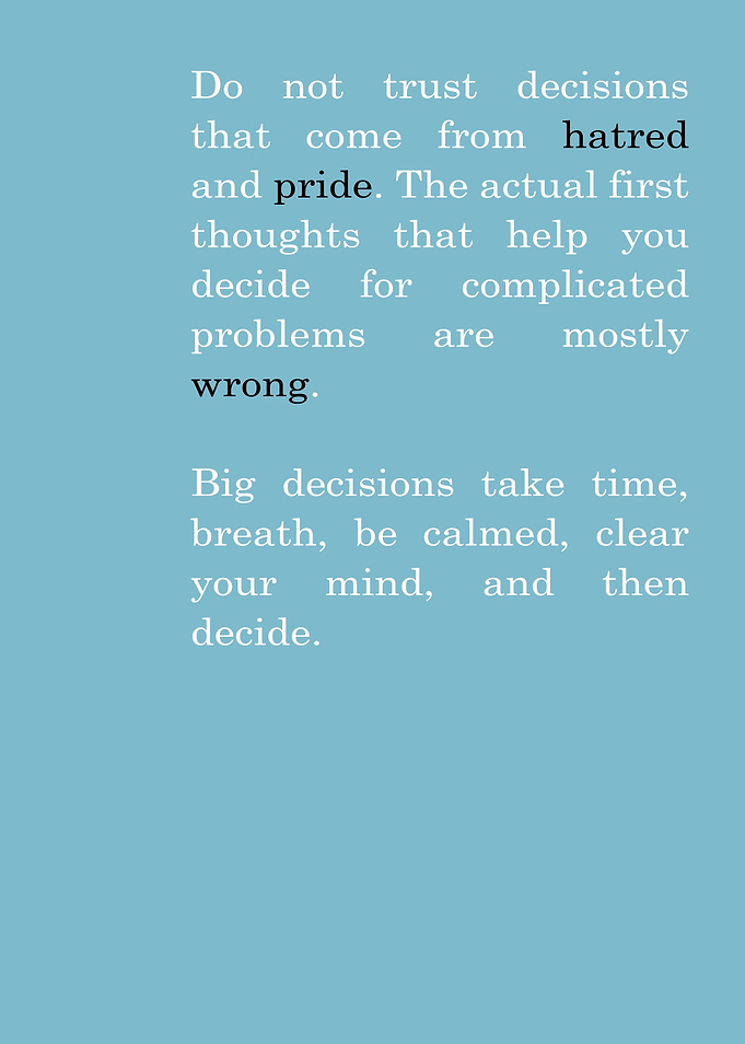 Quote 3 Decisions
