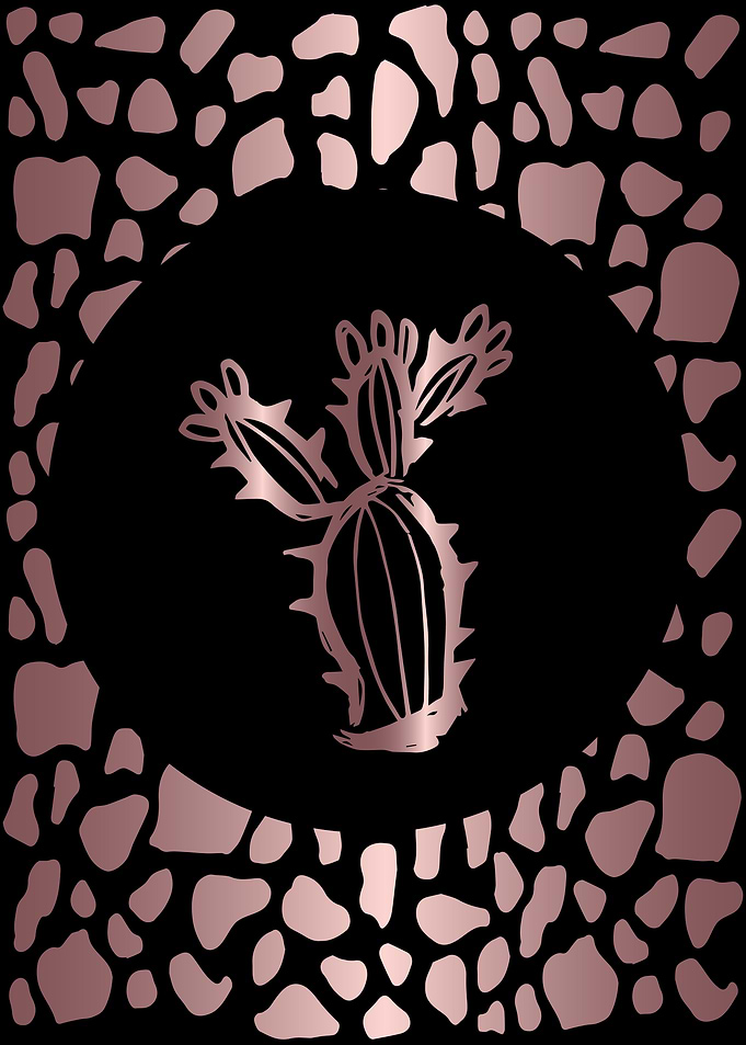 Rose Gold Cactus 6