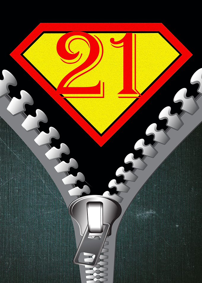Number 21 twenty one