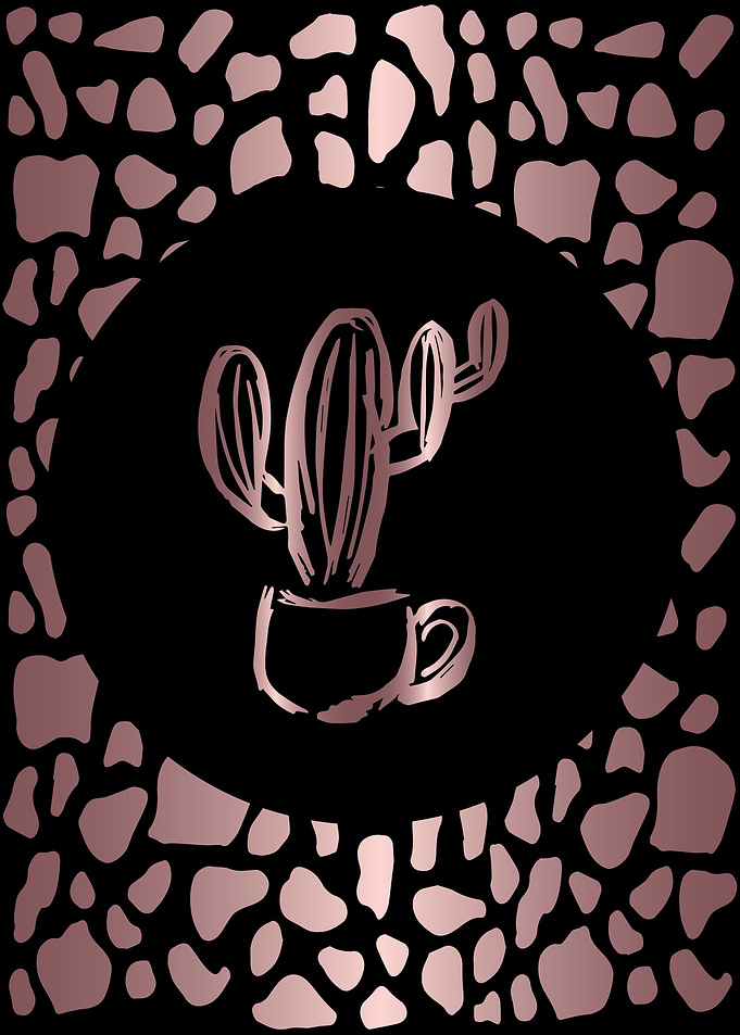 Rose Gold Cactus 9