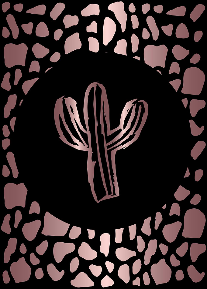 Rose Gold Cactus 8