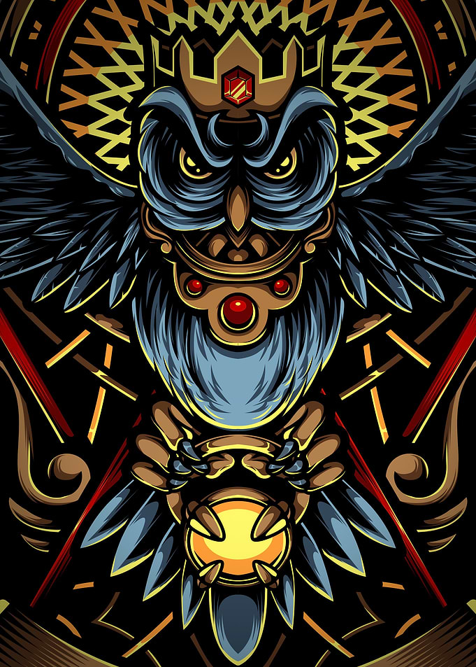 Mythical Owl Full Color