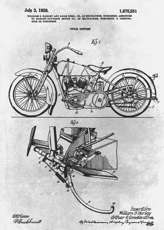 No014 1928 Cycle support