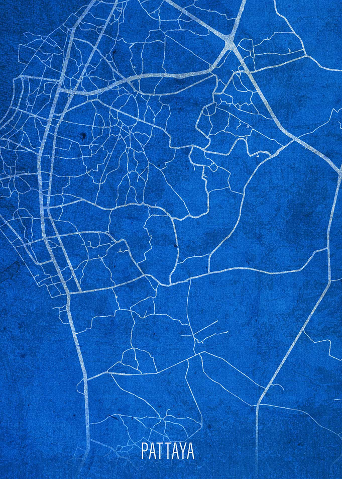 Pattaya Thailand City Map