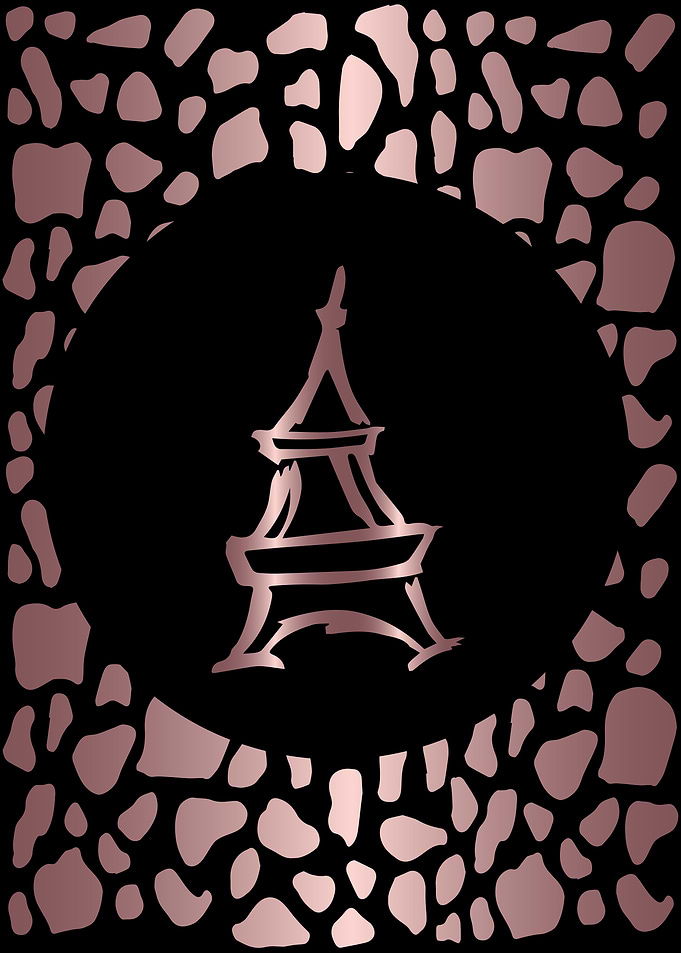 Rose Gold Eiffel Tower 1