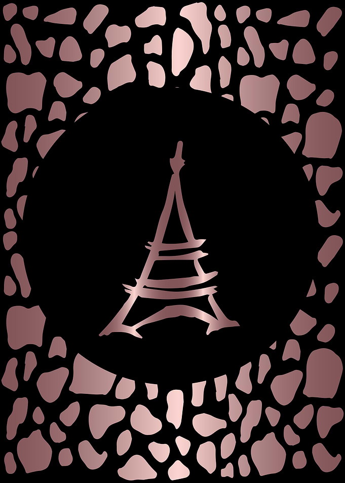 Rose Gold Eiffel Tower 2
