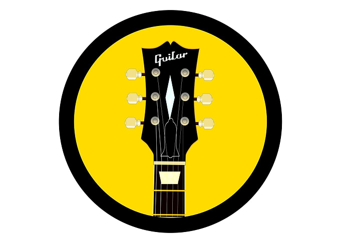 Guitar Headstock Round