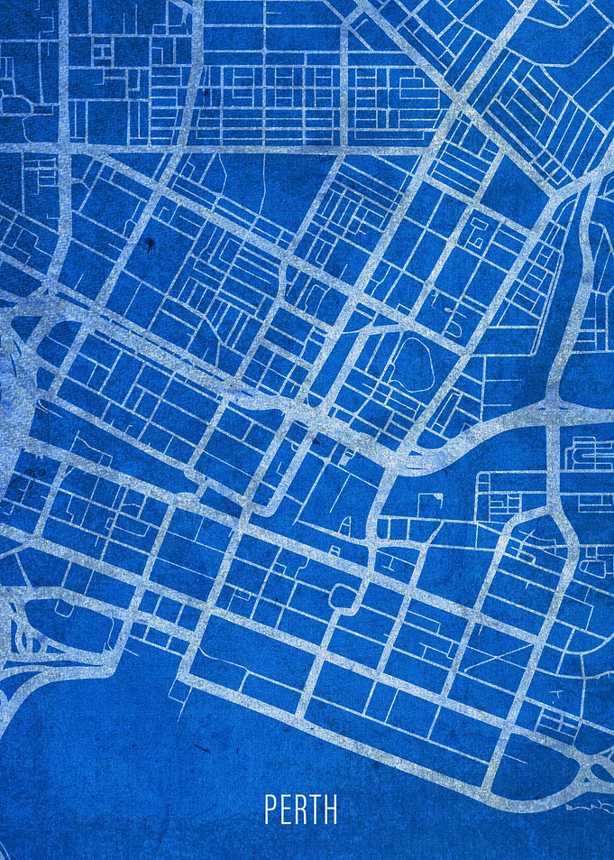 Perth Australia City Map
