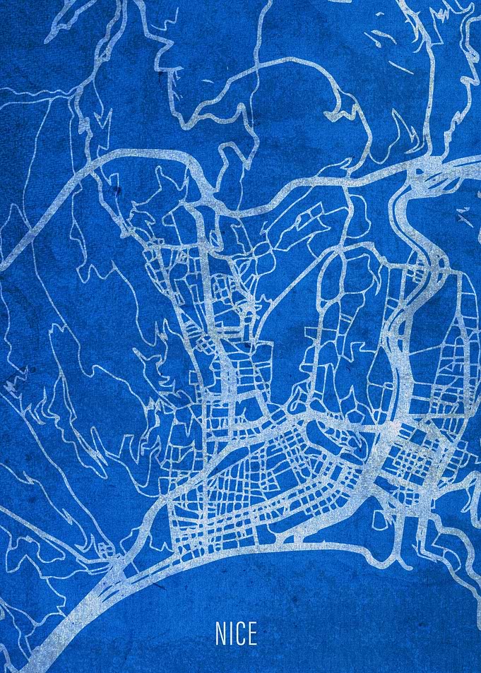 Nice France City Map