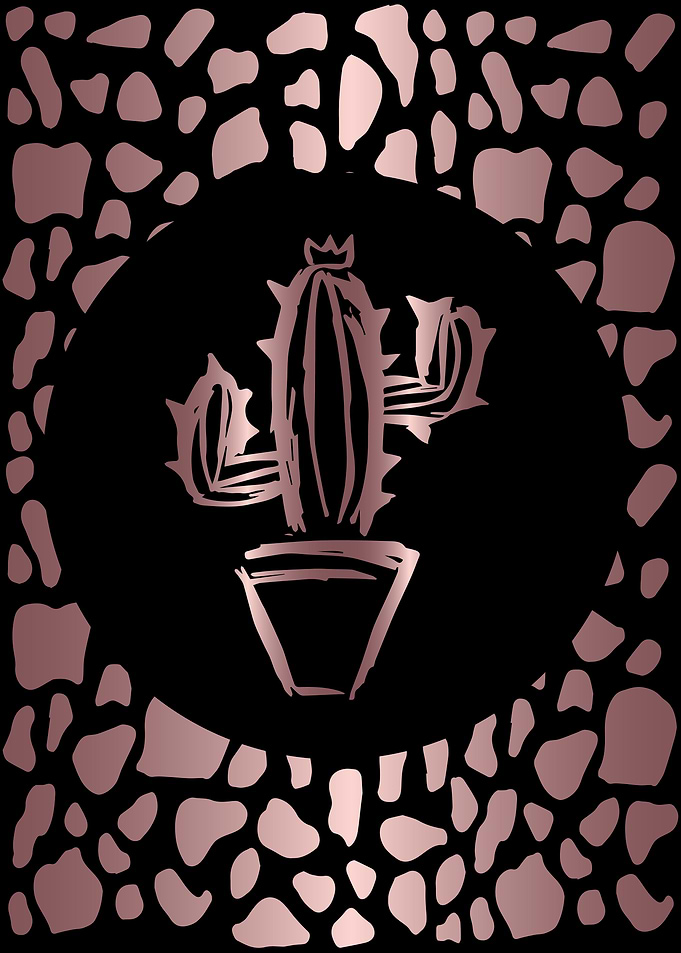 Rose Gold Cactus 5
