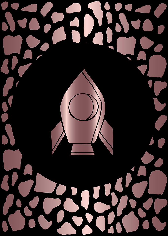 Rose Gold Rocket Ship 4