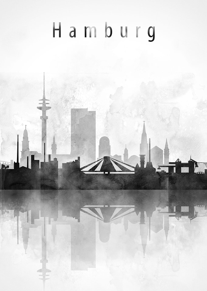 Hamburg Germany Skyline