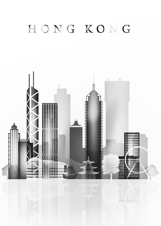 Hong Kong China Skyline