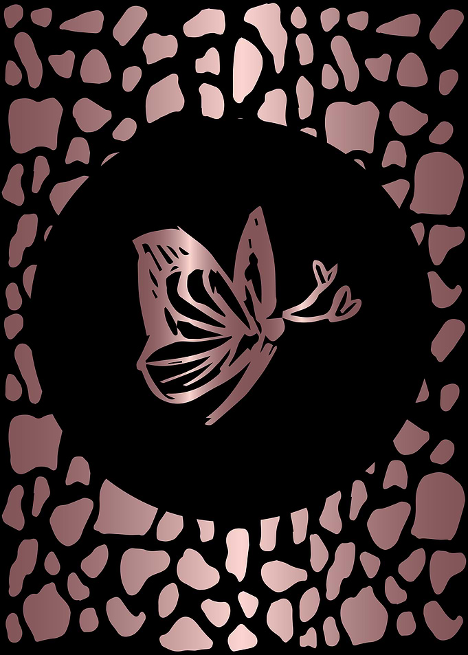 Rose Gold Butterfly 20